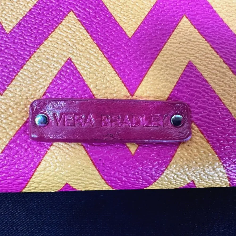 Vera Bradley Accordion Wallet Ziggy Zags - Pink and Orange - Picture 5 of 10